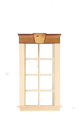 Dollhouse Miniature WINDOW - 4 OVER 4 W KEYSTONE